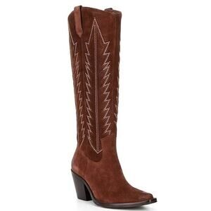 Antonio Melani Taegan Oiled Suede Tall Shaft Boots Women's Size 10 NEW Western